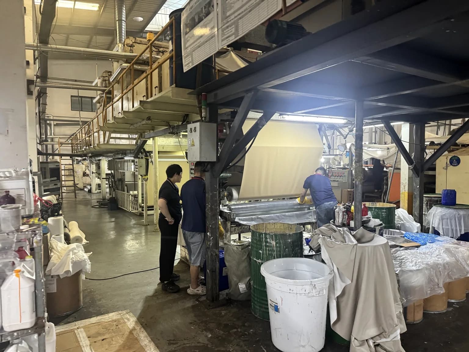 PVC leather coating line at Fanmei