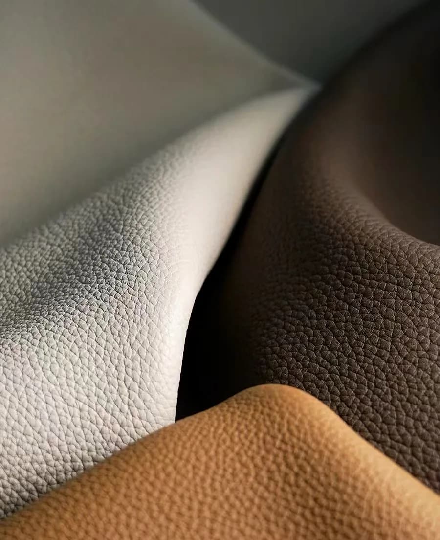 Contract Upholstery Leather color and texture samples